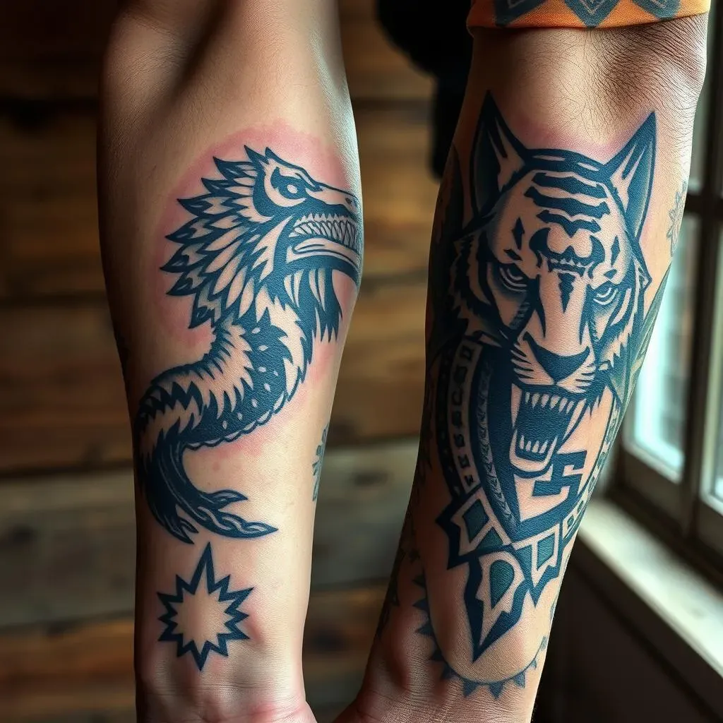 Animal Tattoo Styles and Designs for Men's Forearms