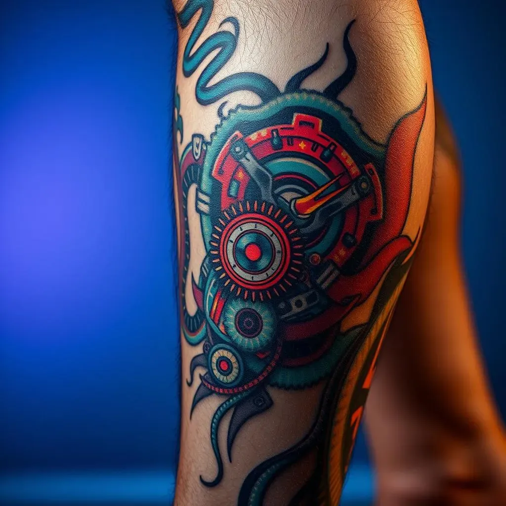 Biomechanical Leg Tattoos for Men: Aftercare and Maintenance