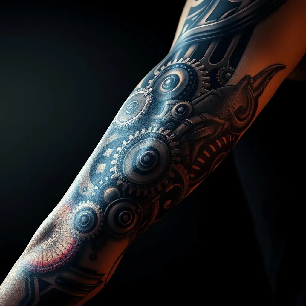 Ultimate Biomechanical Sleeve Tattoos for Men