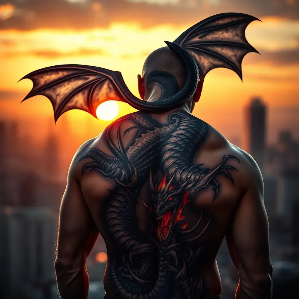 Ultimate Black and Grey Back Tattoos for Men