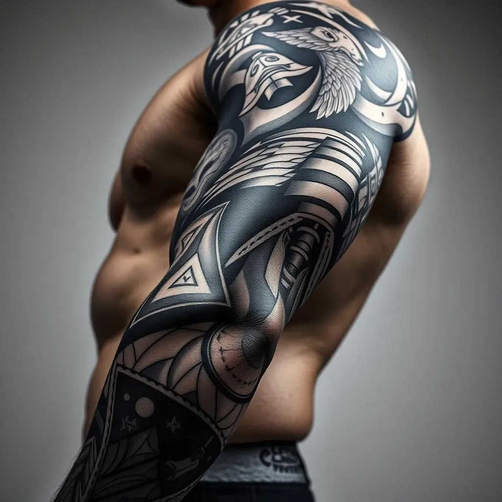 Ultimate Guide: Black and Grey Sleeve Tattoos for Men