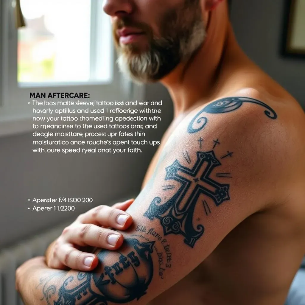 Caring for and Maintaining Your Religious Sleeve Tattoos for Men