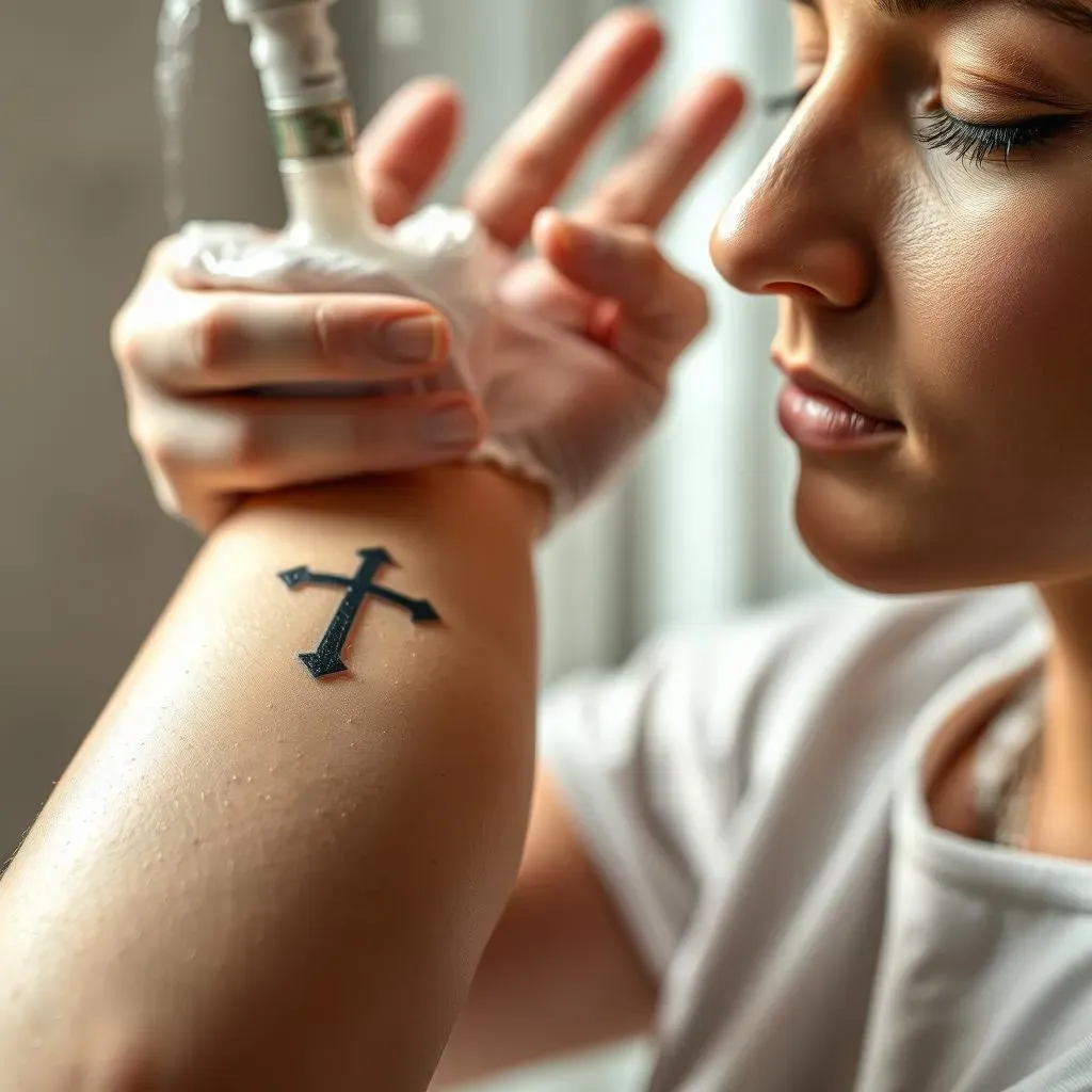 Caring for Your New Cross Tattoo on Your Arm