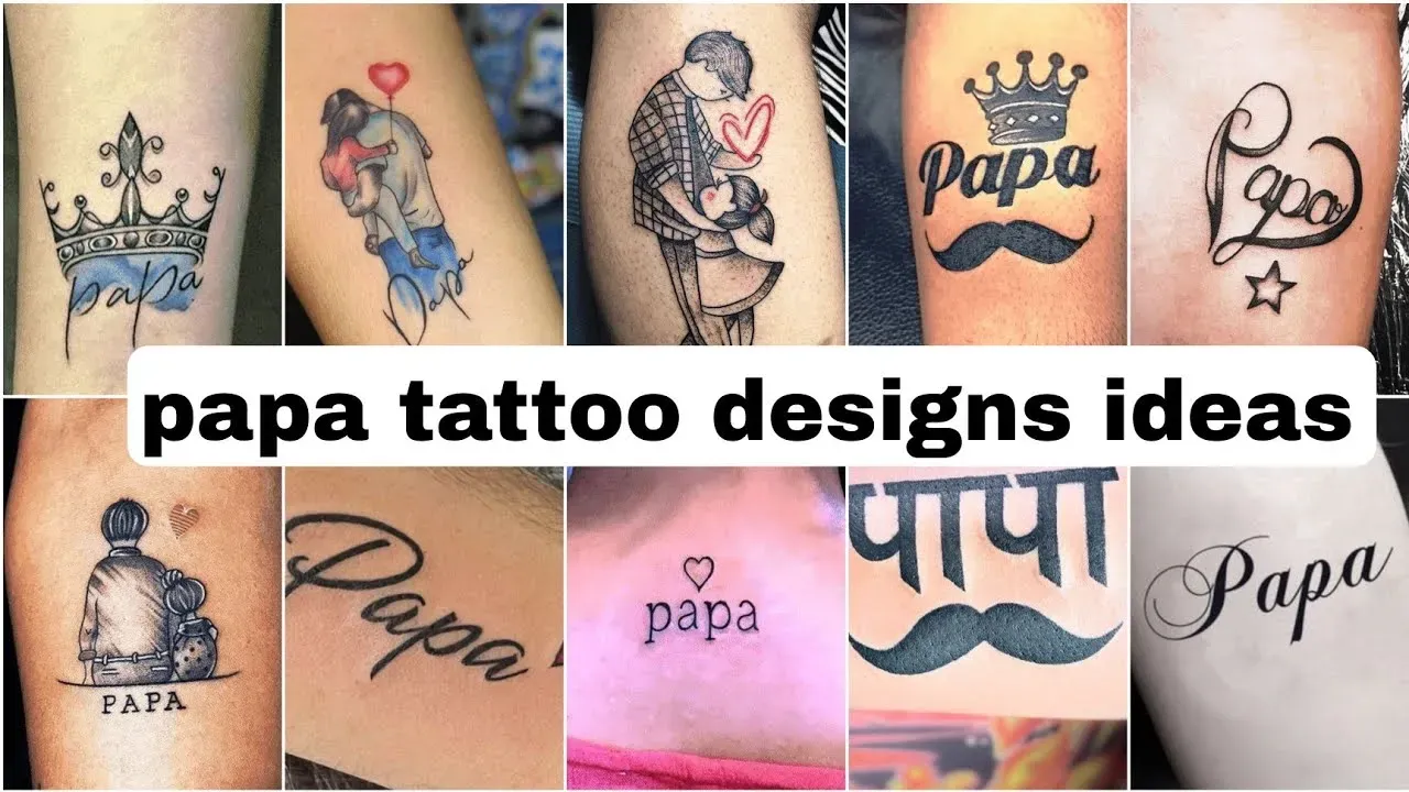 Caring for Your Papa Tattoo Design