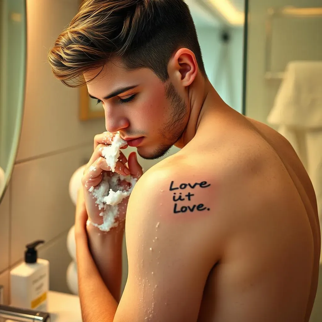 Caring for Your Quote Tattoos for Men About Love: Aftercare and Maintenance