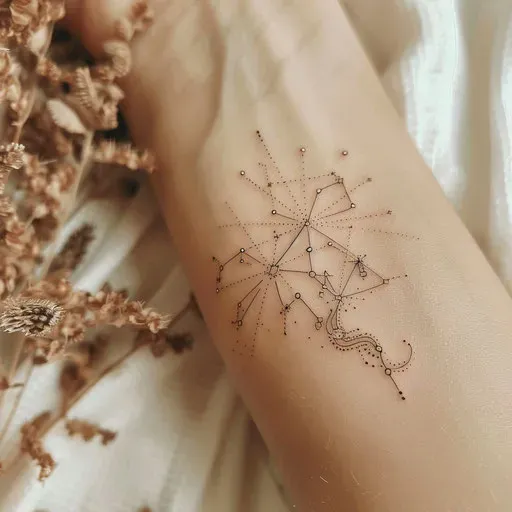 Celestial and Constellation Tattoo Designs Virgo