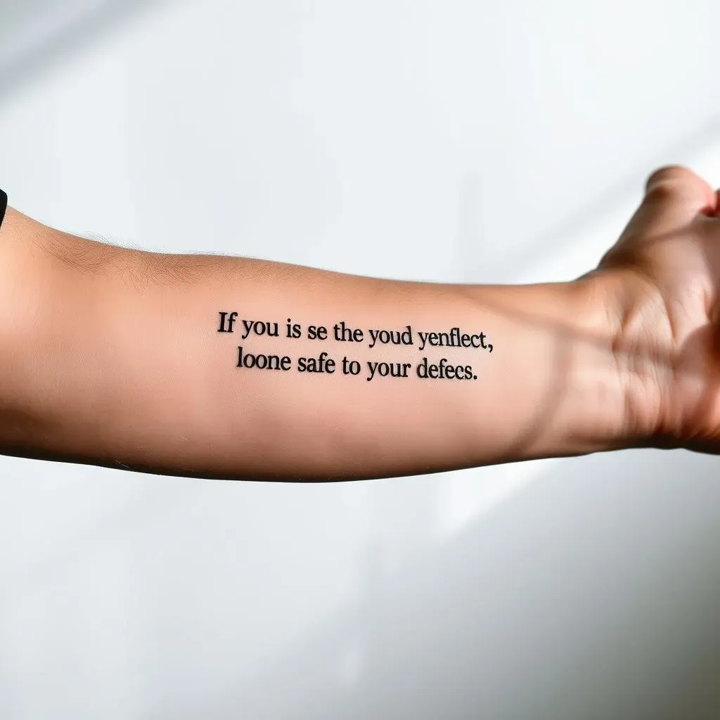 Choosing Fonts and Styles for Your Long Quote Tattoos for Men