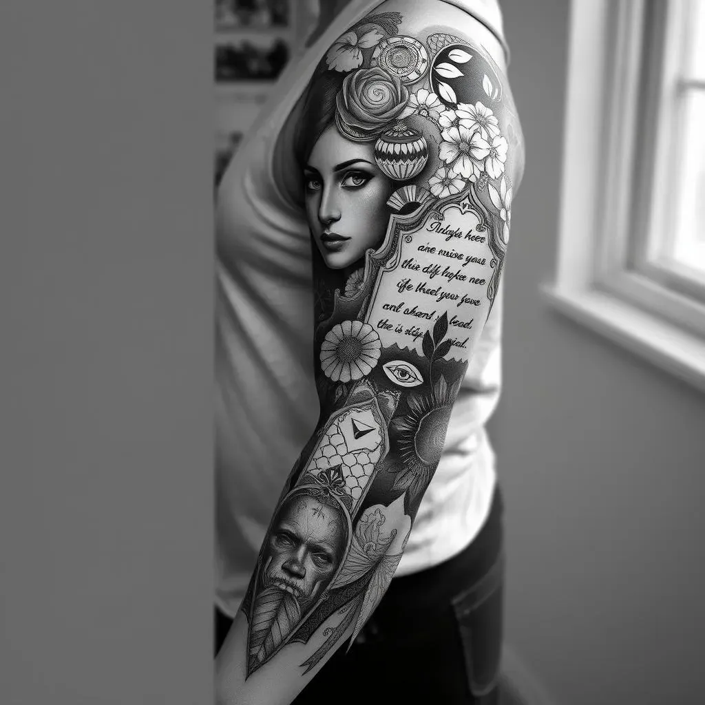 Choosing the Perfect Design for Your Black and Grey Sleeve Tattoo