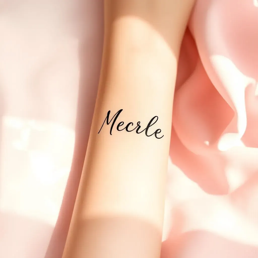 Choosing the Perfect Font for Your Girlfriend's Name Tattoo