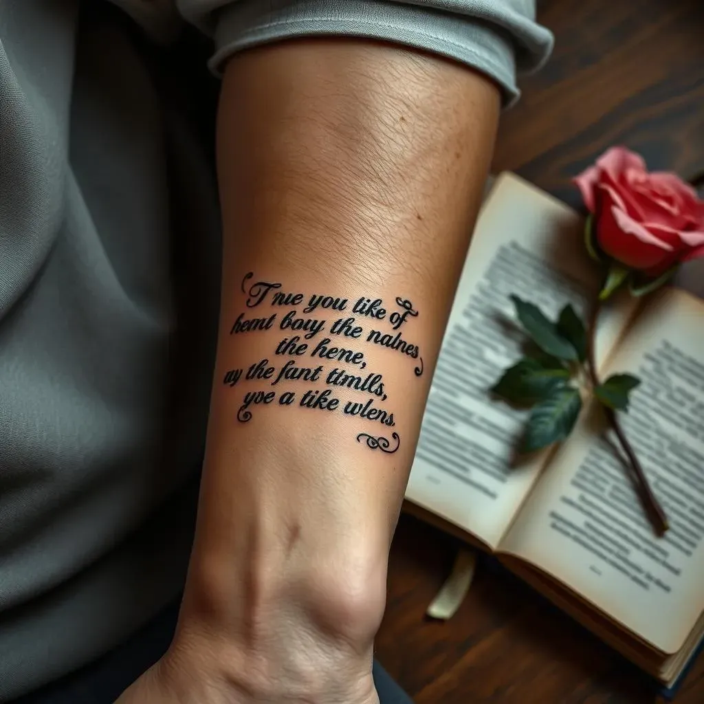 Choosing the Perfect Literary Quote Tattoo for Men