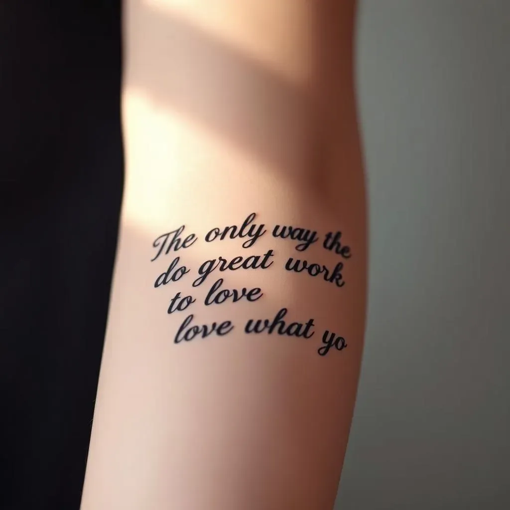 Choosing the Perfect Quote for Your Arm Tattoo