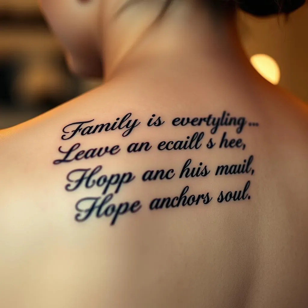 Choosing the Perfect Quote for Your Back Tattoo