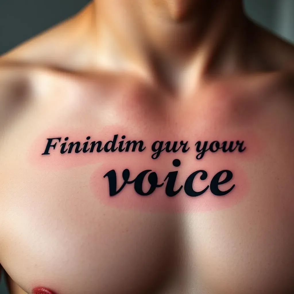 Choosing the Perfect Quote for Your Chest Quote Tattoos for Men