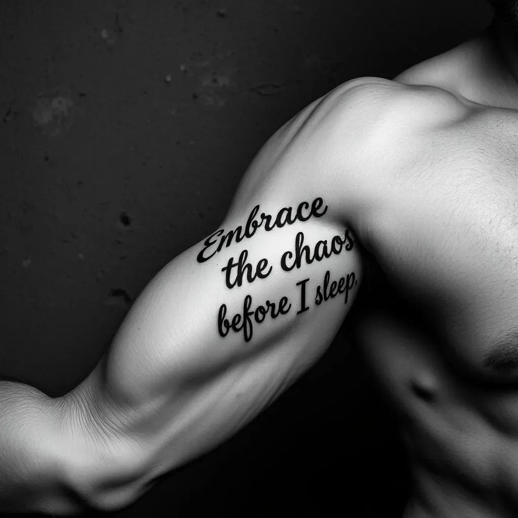 Choosing the Perfect Quote Tattoo About Life for Men