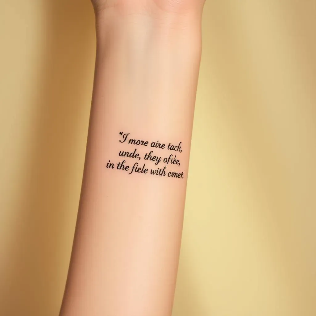 Choosing the Perfect Quote Tattoo for Your Forearm