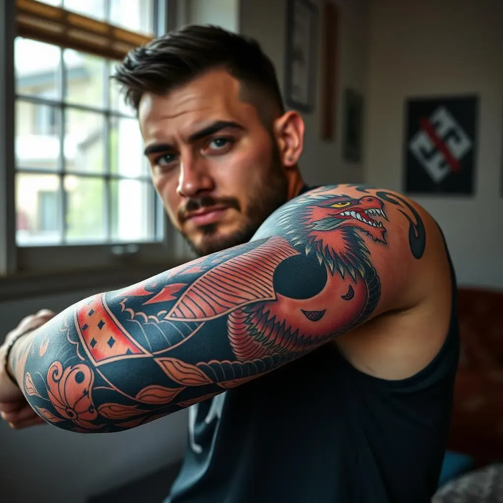 Choosing the Right Color Sleeve Tattoo Design for Men