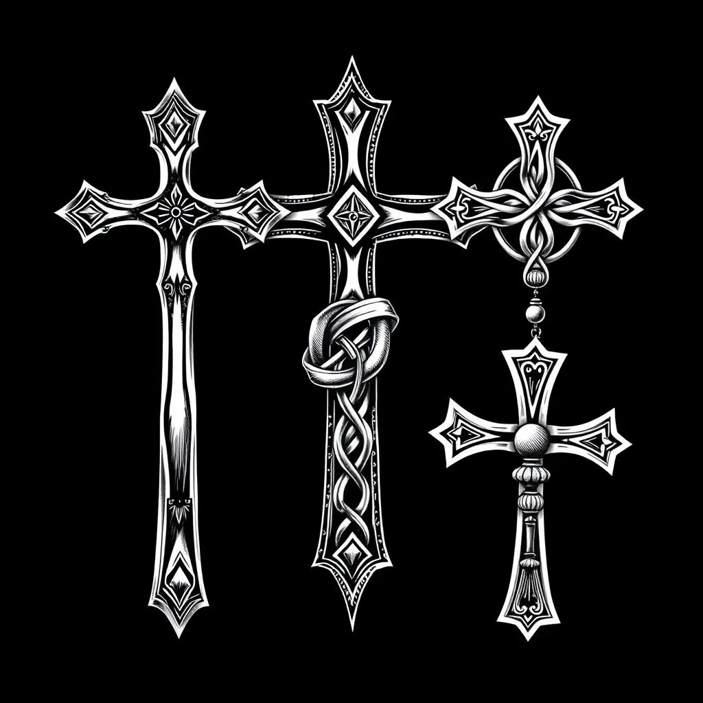 Classic Cross Tattoo Designs for Men