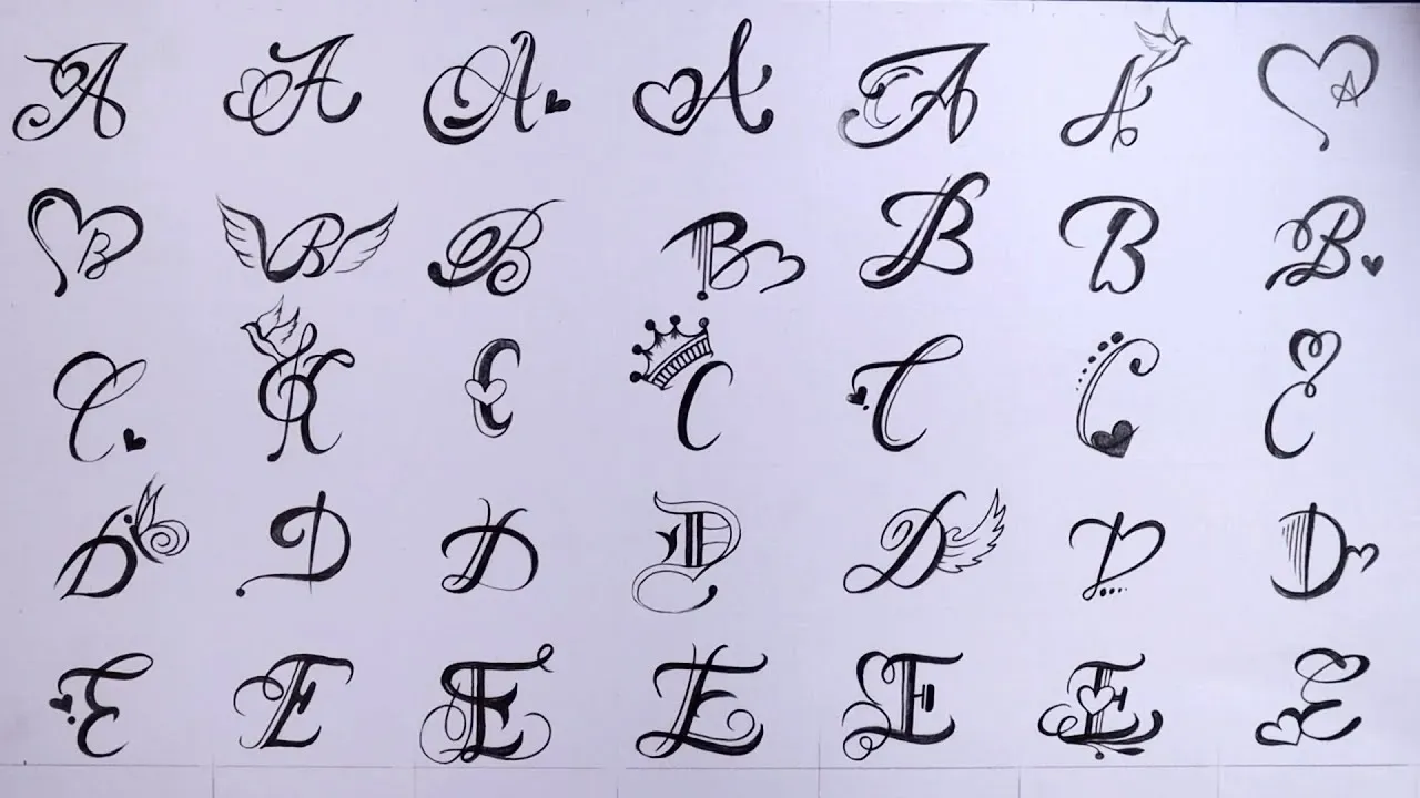 Combining Letter Tattoo Designs with Other Art