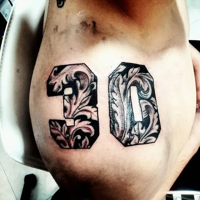 Combining Tattoo Designs Numbers with Other Elements