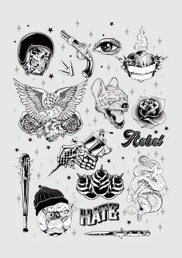 Common Old School Gangster Tattoo Designs and Their Meanings