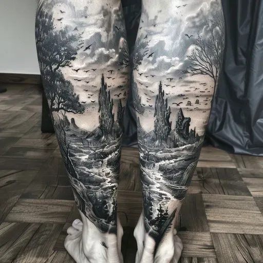 Considering Pain and Healing for Your Leg Tattoo Designs