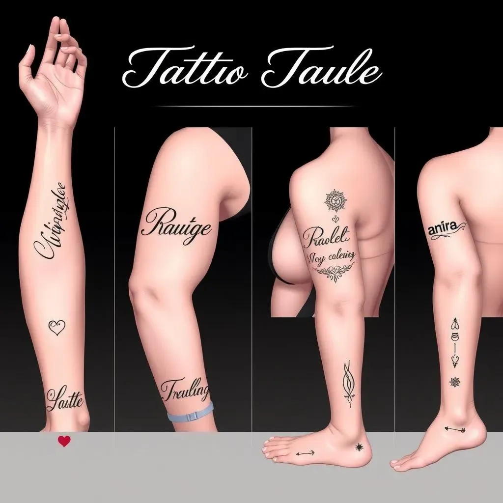 Creative Name Tattoo Placement Ideas