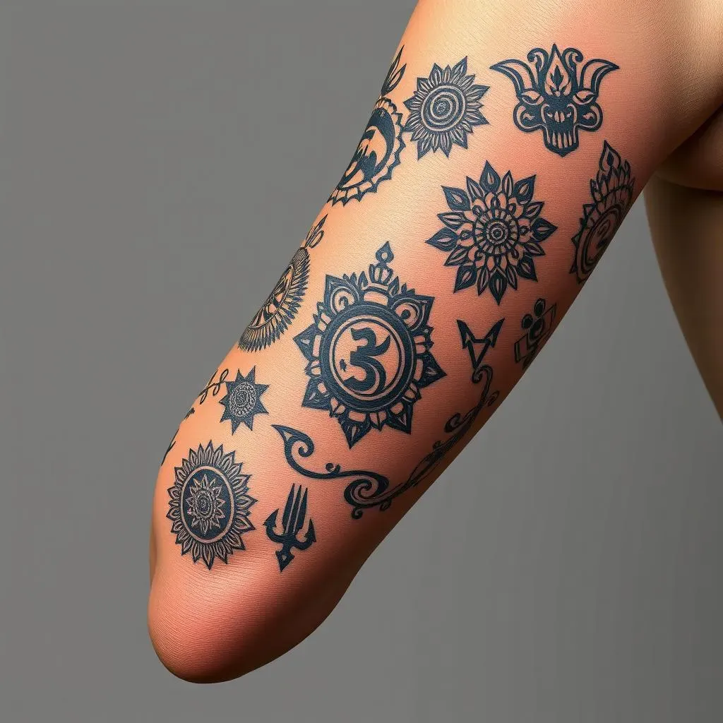 Creative Placements and Styles for Hindu Tattoos: Arm, Sleeve, and Beyond