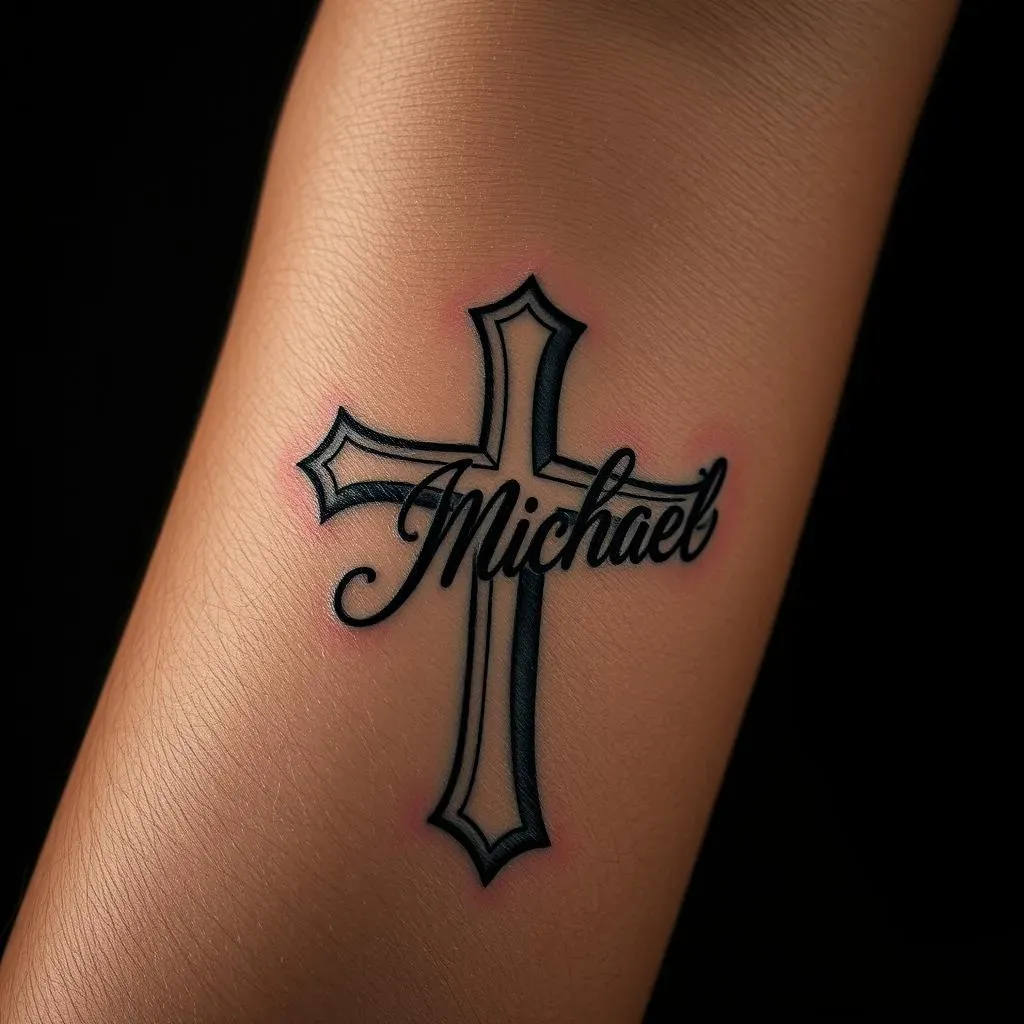 Powerful Cross Tattoos for Men with Names: Find Your Design