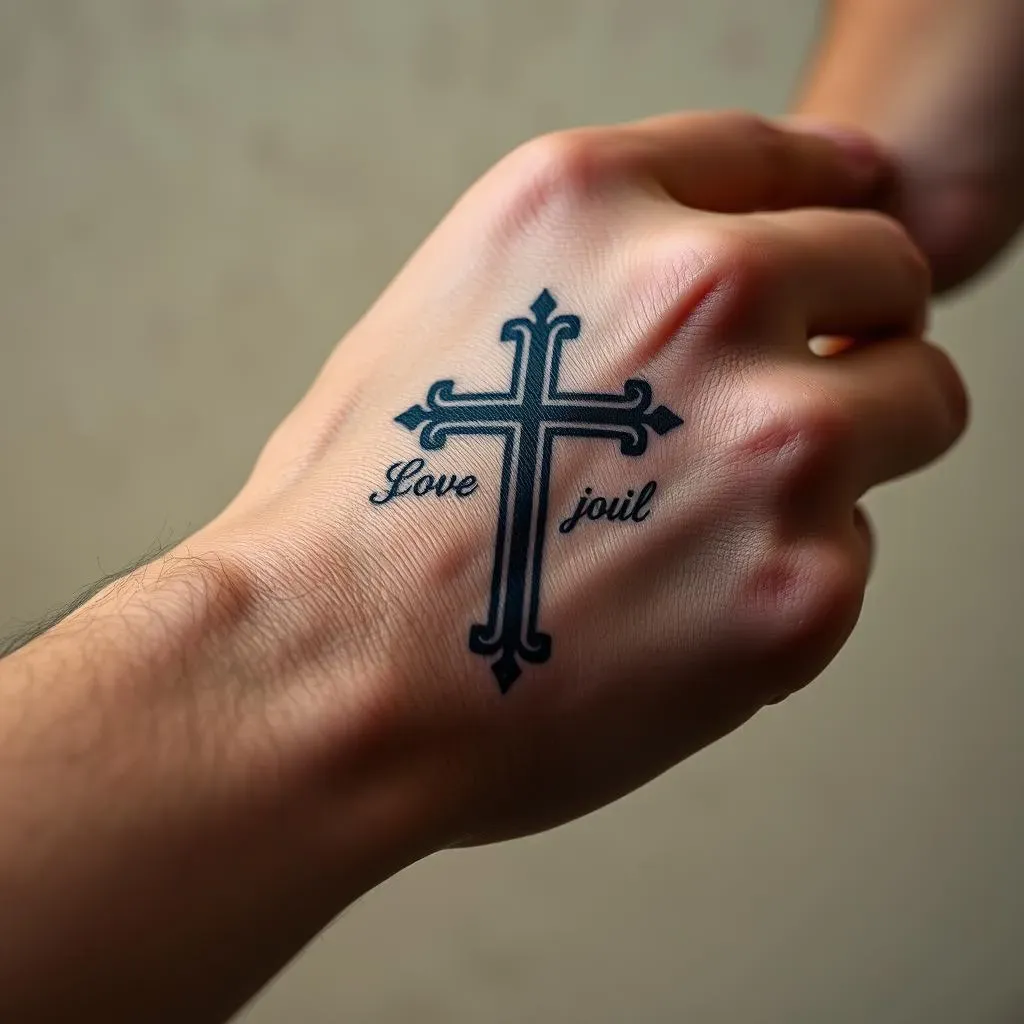 Powerful Cross Tattoos for Men with Quotes: Find Your Ink