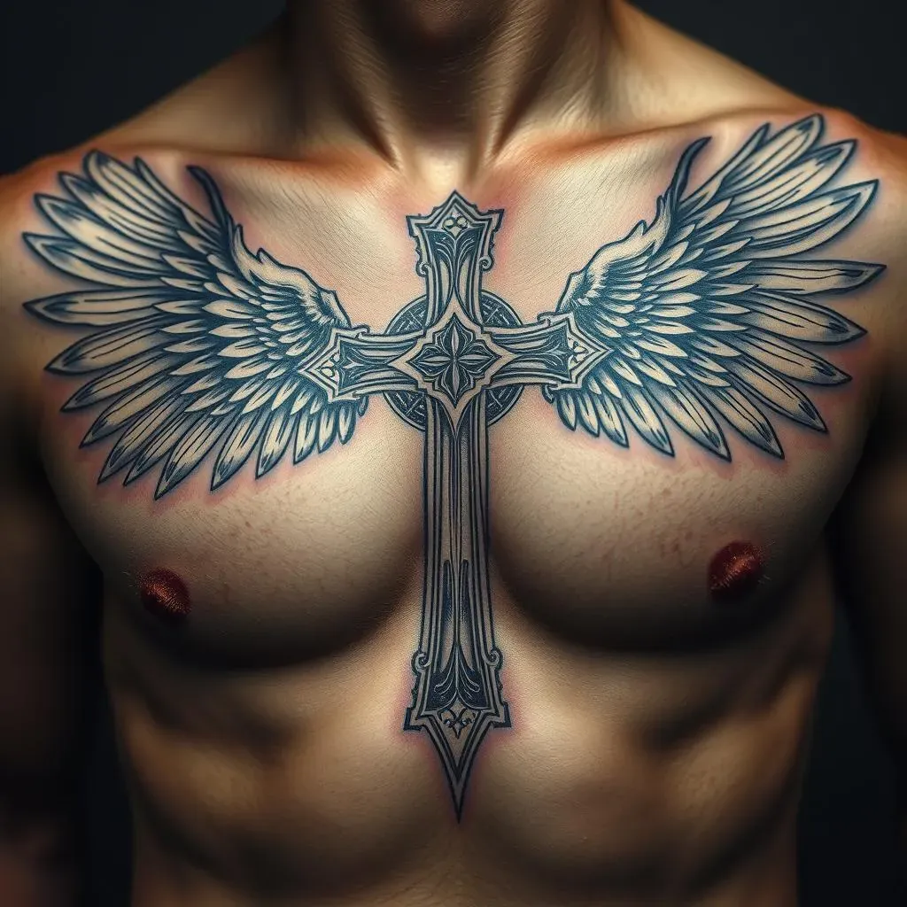 Powerful Cross Tattoos for Men with Wings: Designs &amp; Ideas