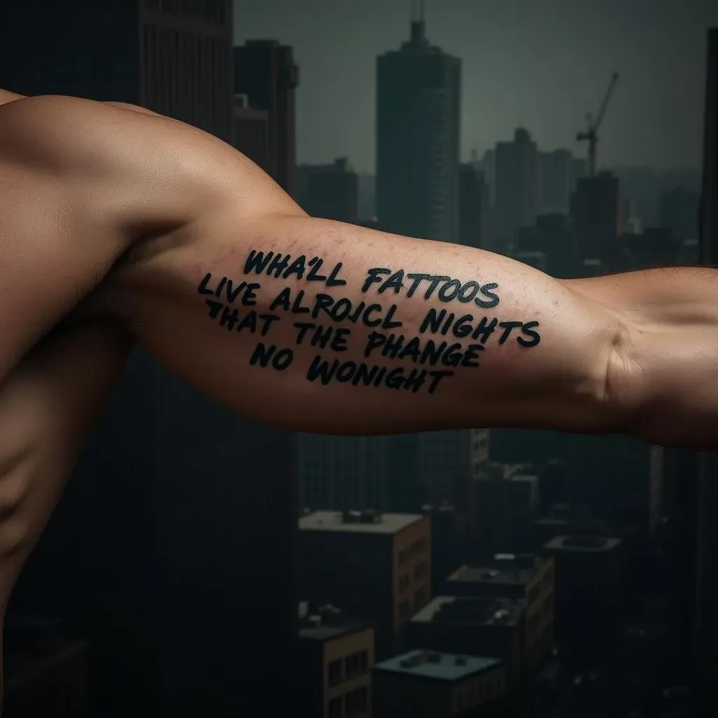 Design and Placement Ideas for Inspirational Quote Tattoos for Men