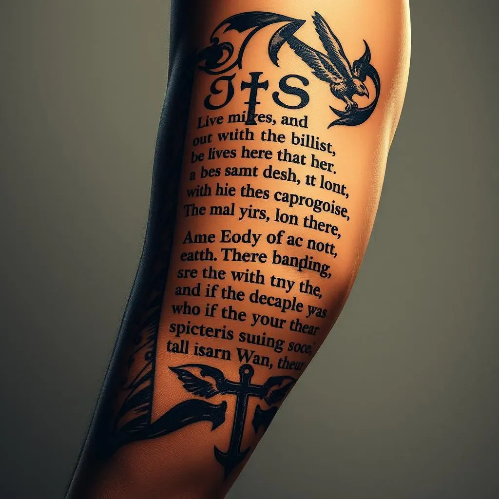 Design Ideas for Bible Verse Tattoos for Men