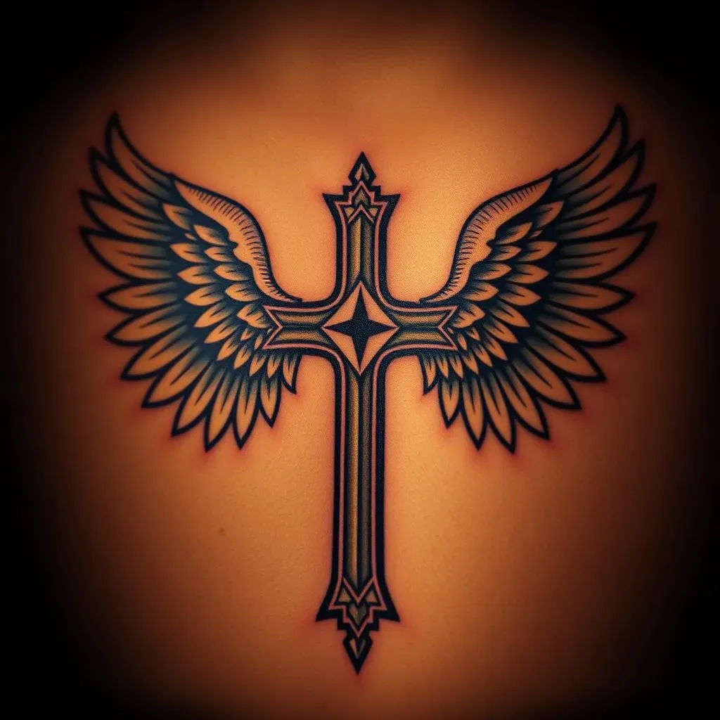 Exploring Different Styles of Cross Tattoos with Wings