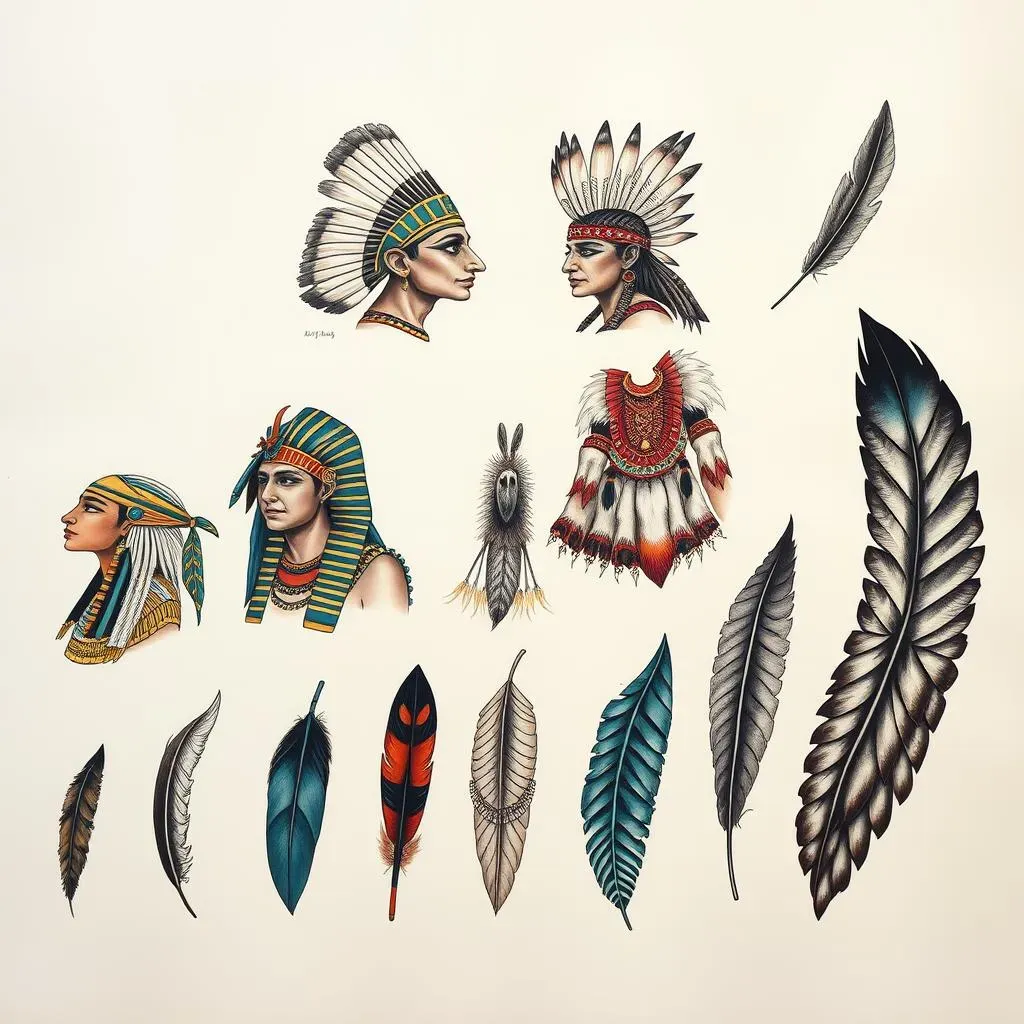 Feather Tattoo Designs: A Look at Historical Origins