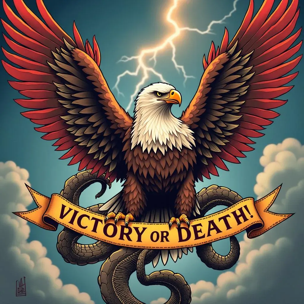 Fighting Eagle Tattoo Designs: Embodying Strength and Courage