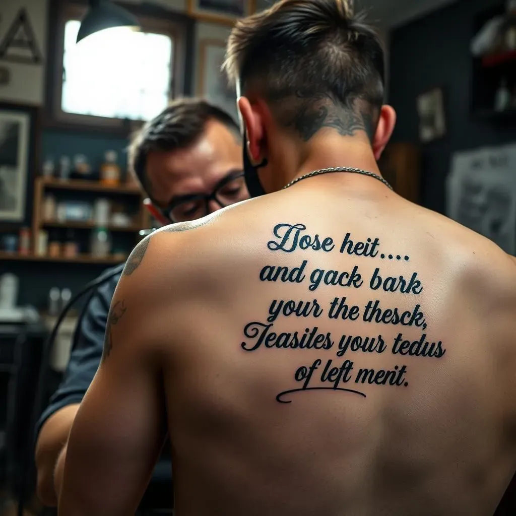 Finding the Right Artist for Your Back Quote Tattoo