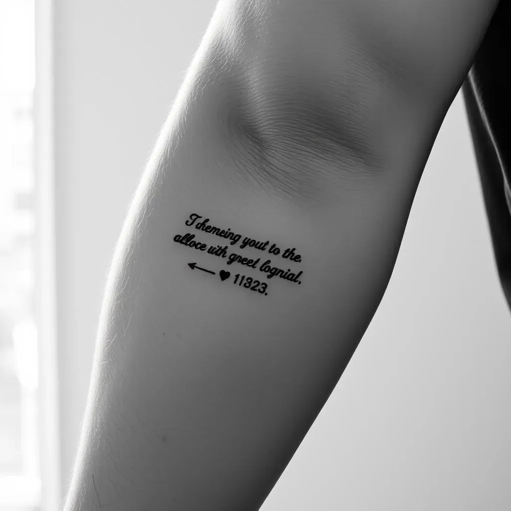 Finding the Right Quote Tattoo for Men Dealing with Loss