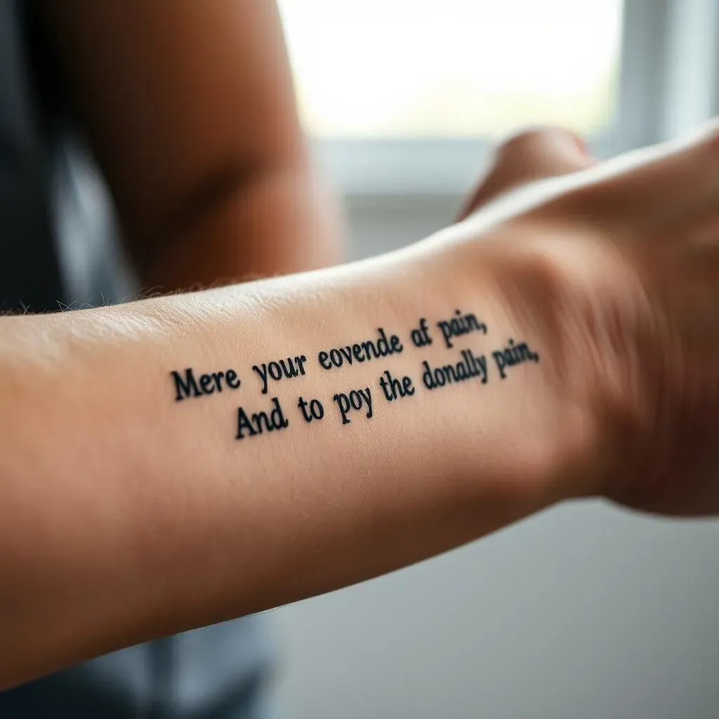 Finding the Right Quote Tattoos for Men About Pain