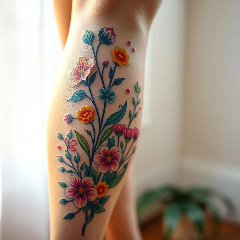 Floral Leg Tattoos: Aftercare and Maintenance Tips