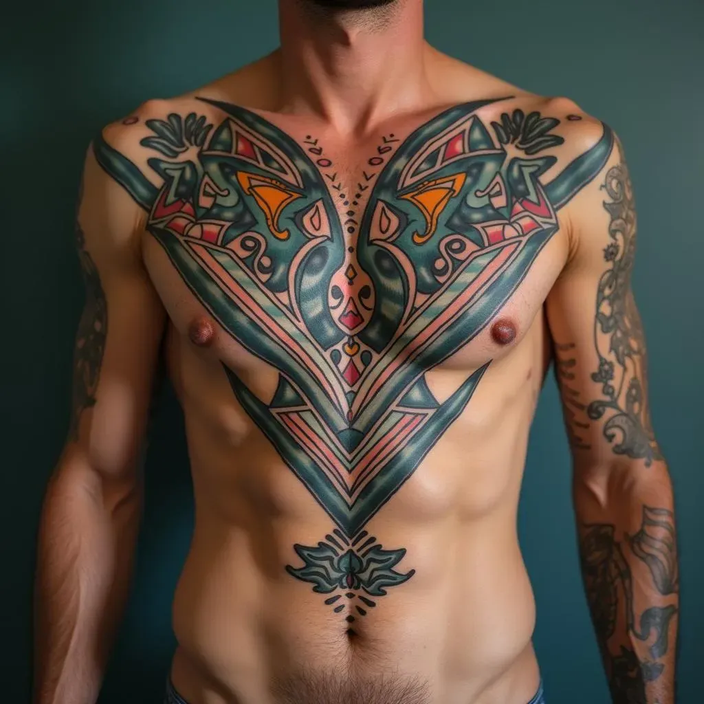 Geometric Chest Tattoo Ideas and Inspiration