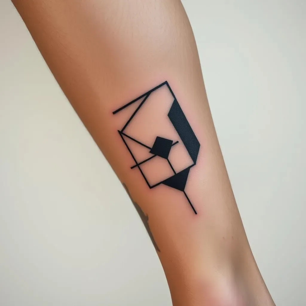 Ultimate Geometric Leg Tattoos for Men