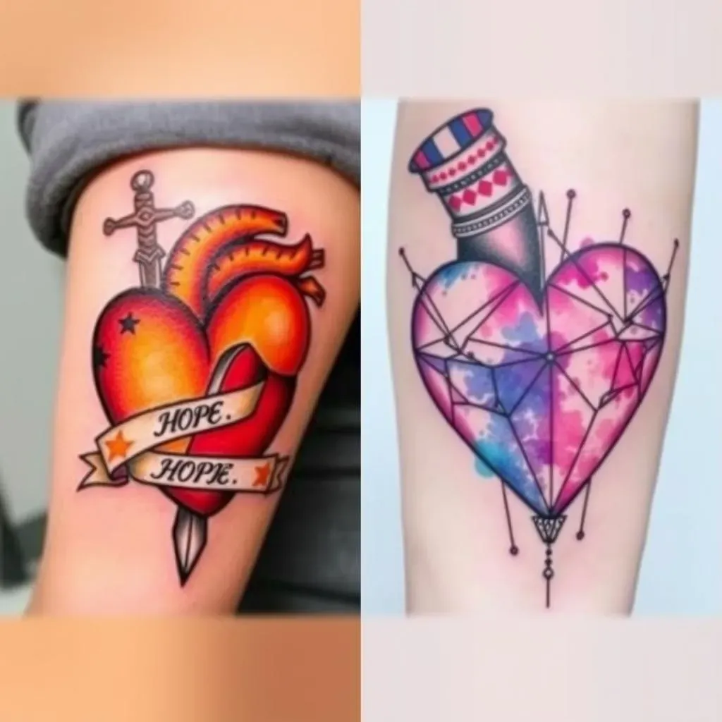 Heart Tattoo Styles: From Traditional to Modern Heart Tattoo Designs