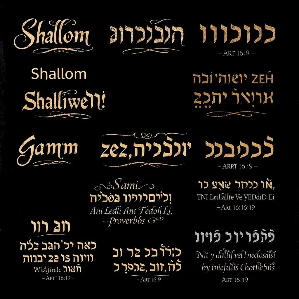 Hebrew Phrases and Biblical Verses: Tattoo Inspiration