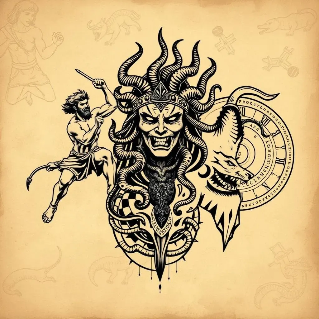 Heroes and Monsters: Exploring Mythical Creatures in Tattoo Art