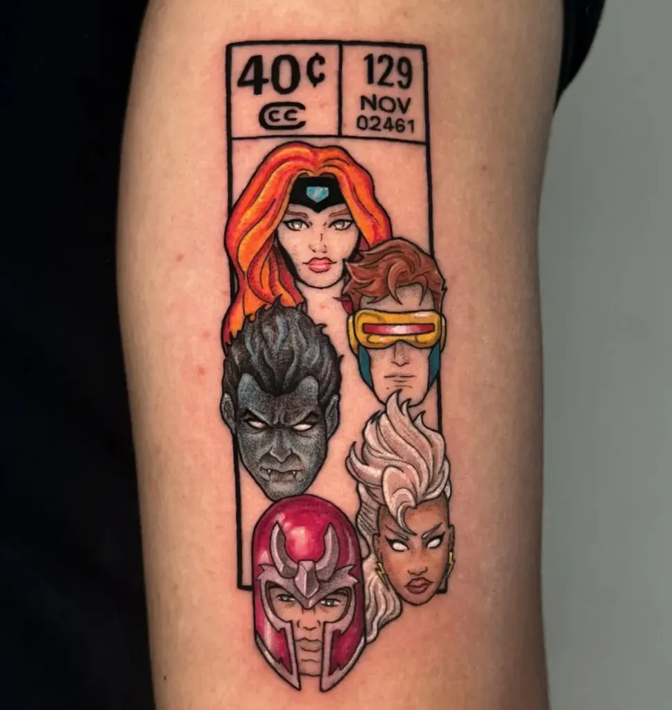 Iconic Characters and Symbols for Your XMen Tattoo