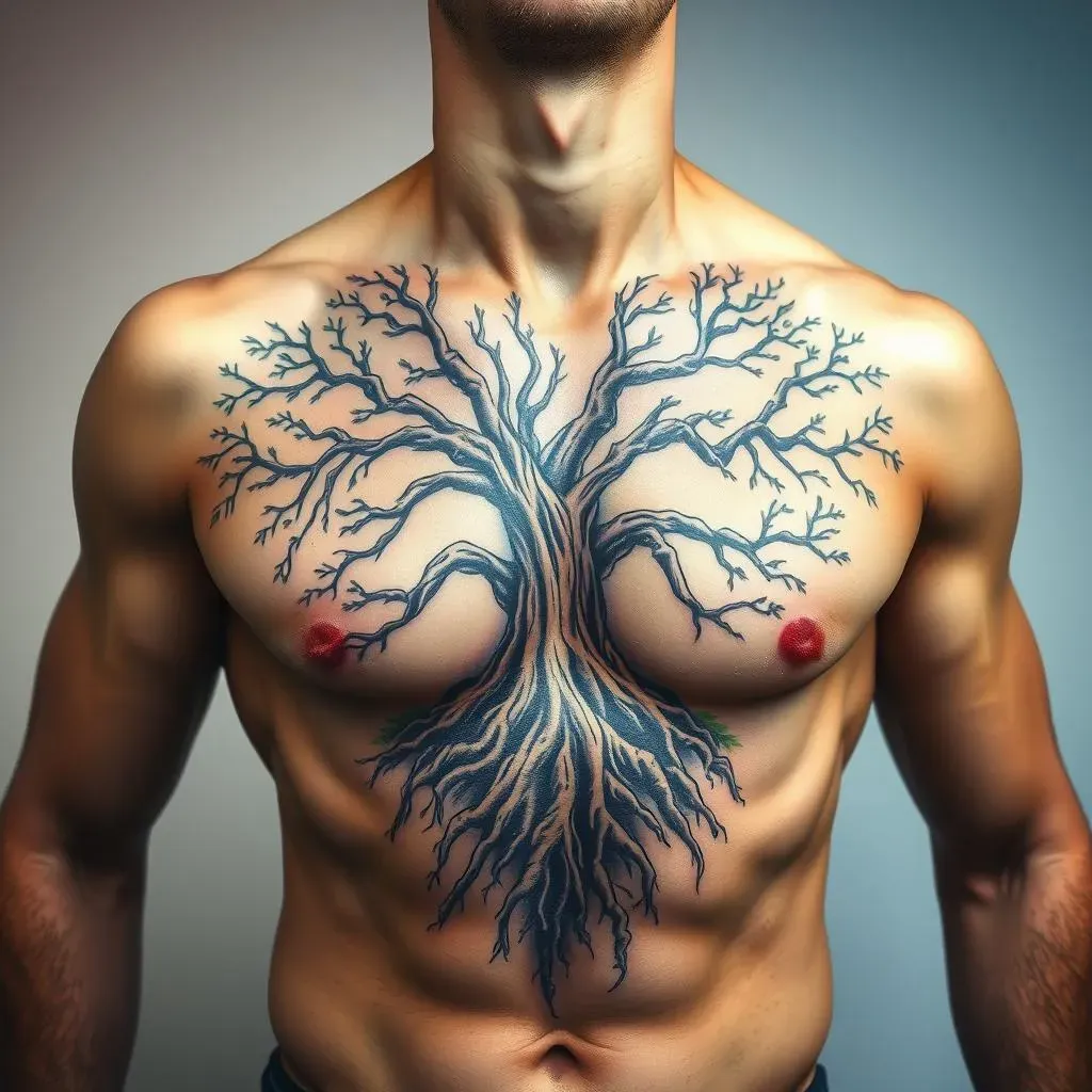 Incorporating Size and Style into Your Nature Chest Tattoo