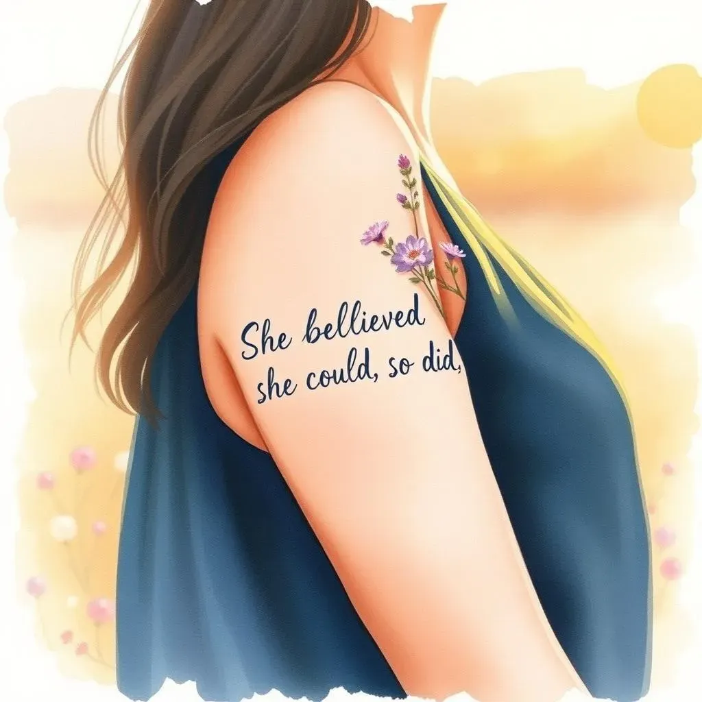 Inspirational Quote Tattoos for Girls: Ink with Meaning