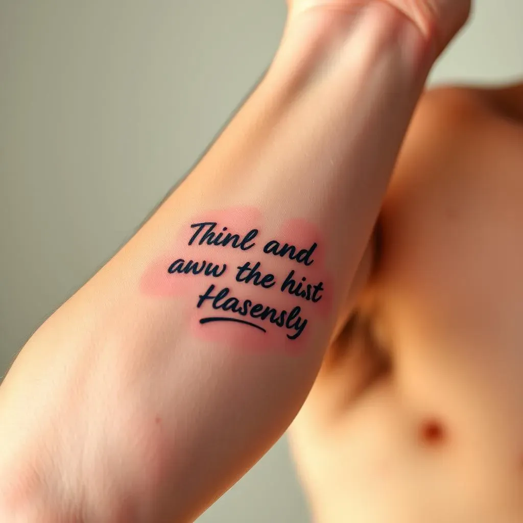 Maintaining and Caring for Your Motivational Quote Tattoos for Men