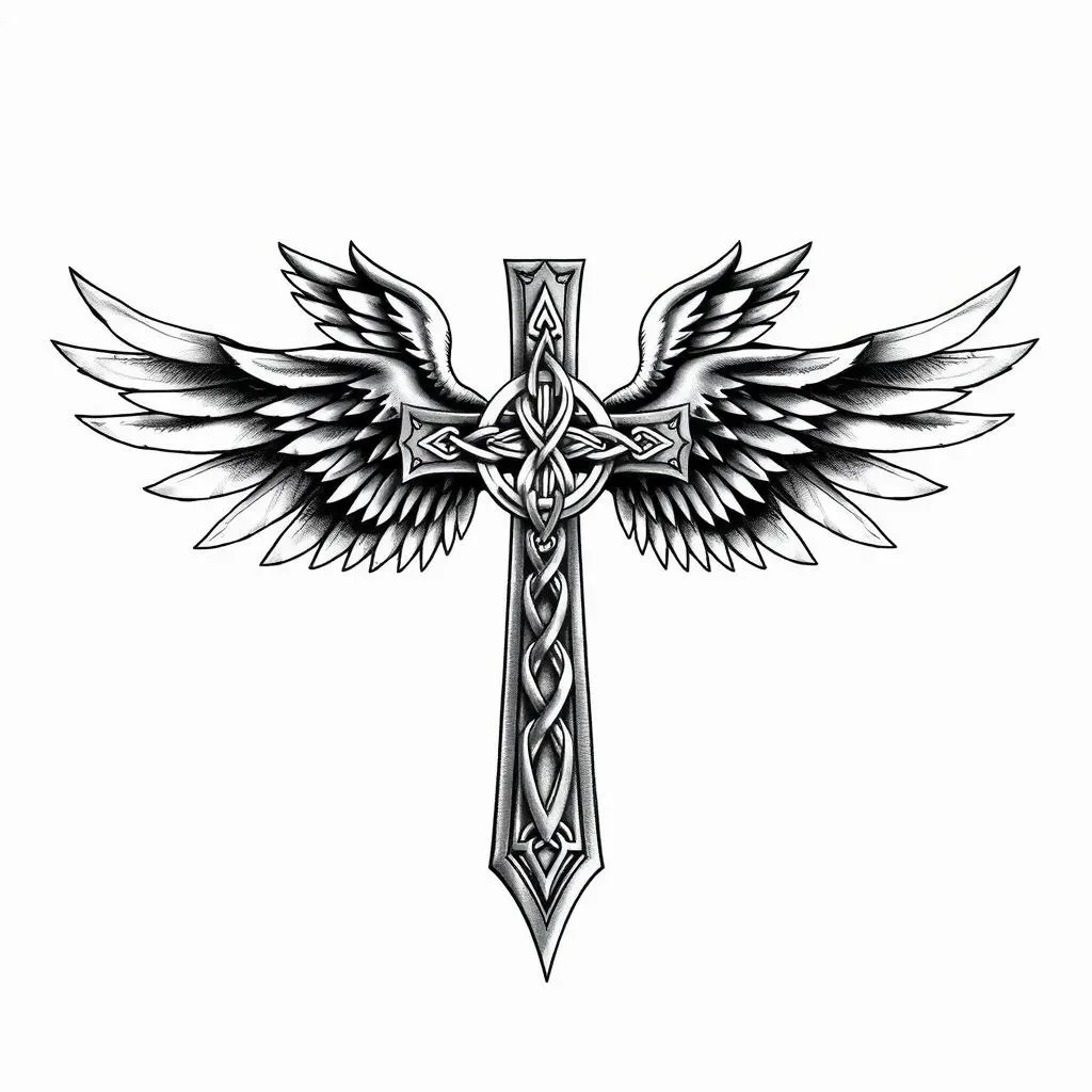 Meaning and Placement: Getting the Right Cross with Wings Tattoo