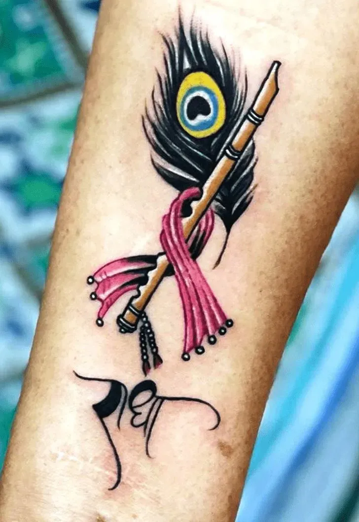 Meaning Behind Krishna Bansuri Tattoo Designs